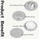 thumbnail image 2 of Bling Water Bottle Silver Rhinestone Glitter Bottle with Chain Rhinestone-Encrusted Stainless Steel Bottle 500ml, 2 of 5