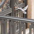 thumbnail image 2 of Pack of 10 Plastic Bird Deterrent Spikes for Birds, Pigeon, Squirrel, Raccoon, Crow, and Cat Anti-Climb Strips to Deter Theft - Suitable for Wall, Windowsill, Railing, Fence, and Roof - Grey, 2 of 9