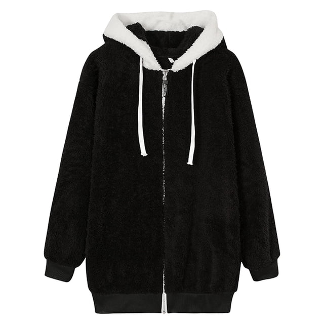 Chaqueta Informal Para Mujer Con Cremallera, Cálida, A La Moda, Cómoda, Abrigo De Lana Para Invierno Y Otoño Sunnimix Abrigo de invierno