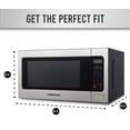 thumbnail image 4 of Farberware 2.2 cu ft Microwave Oven, 1200W Compact Microwave Oven with LED Display, Stainless Steel, 4 of 7