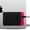 Black and Red, variant on Afterplug 2-Pocket Adhesive Storage Pouch, Laptop Accessory Organizer for SSD, Magic Mouse, Cables - Black