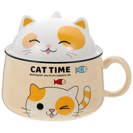 

NUOLUX Decorative Cartoon Bowl Instant Noddles Container Multi-Purpose Ceramic Bowl