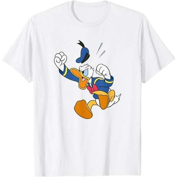 Donald Duck Fist of Anger DTG Print Unisex T-Shirt