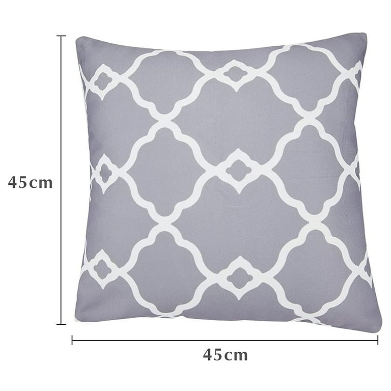 Grey Waterproof Garden Cushion Covers with Included Cushion