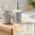 thumbnail image 5 of Autumn Alley Farmhouse Glass and Galvanized Gray Rustic Farmhouse Toothbrush Holder - Farmhouse Bathroom Accessories, 5 of 8