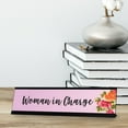 thumbnail image 2 of Woman in Charge, Designer Office Gift Desk Sign (2 x 8"), 2 of 3