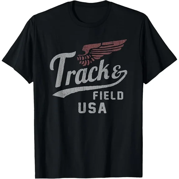USA Track And Field Faded Jersey Sports Team Graphic Design Apparel Unisex T-Shirt up to Size 5XL