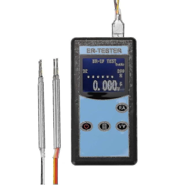 Probador de resistencia interna de batería de 0,01 m-200, probador de prueba de resistencia de voltaje de batería de 4 cables, níquel, hidrógeno A