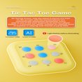 thumbnail image 3 of FEOLGEHLY Tic Tac Toe Game Toys for Age 5-7 8-13, Electronic 4-in-1 Handheld Puzzle Game Console, Portable Infinite TicTacToe Travel Game for Memory Growth, Toys Board Games for Adults Kids, Yellow, 3 of 3