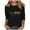 Black, variant on YUGYXL Fashion 3/4 Sleeve Tshirts for Women Mardi Gras Printed Blouse Ladies Crew Neck Tunic Comfy Tees New Orleans Parade Party Basic Fit Tops Sales