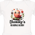 thumbnail image 4 of Inktastic Bookworm Mommys Reading Buddy Girls Long Sleeve Baby Bodysuit, 4 of 5
