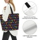 thumbnail image 3 of Balery Rainbow Butterfly Bolsa Tote Estilo Estético con Cremalleras, Bolsa de Hombro, Bolsa de Compras Grande y Plegable, 3 of 8