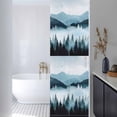 thumbnail image 3 of Forest Mountain Window Privacy Film, Vintage Peak Nature Sky Star Landscape Static Cling UV Sun Blocking Heat Control Window Tint, Non-Adhesive One Way Windows Privacy Cover 17.7''x78.7'', 3 of 7