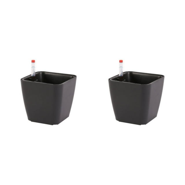 Macetas resistentes a la intemperie Bearachild negro 14*13*10.5 2Conjunto