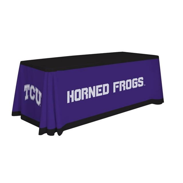 Showdown Displays 810026TCU-001 6 ft. NCAA TCU Horned Frogs Table Throw - No.001