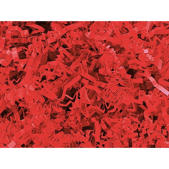 Pack of 1, Red Crinkle Cut™ Paper Shred 40 Lb Spring-Fill Shred for Baskets, Basket Boxes, Bags, Containers & Nested Boxes