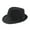 Black, variant on Mightlink Men Vintage Wide Brim Fedora Hat