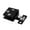 Black-small, variant on Cabinet Glass Door Hinge Non-porous Bathroom Gate Clamp Frameless Shower Door Hinges with Screws & Rubber Gasket