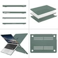 thumbnail image 5 of Mosiso Case for MacBook Air 13.6 inch Case M4 A3240 M3 A3113 M2 A2681 2022-2025, Protective Plastic Hard Shell Case & Keyboard Cover Skin, Emerald Green, 5 of 6