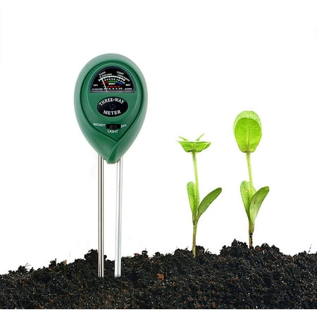 Kit de testeur de sol, hygromètre testeur de sol 3 en 1, testeur de lumière  et d'acidité du pH pour fleurs/herbe/plantes/jardin/ferme/pelouse (aucune  pile requise)