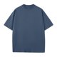 thumbnail image 3 of Camisa Elvqul para Hombre Algodón Azul Casual de Color Sólido Manga Corta Cuello Redondo, 3 of 3