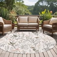 thumbnail image 4 of Round Rugs 7Ft, Spring Floral Round Area Rug Washable Indoor Throw Carpet, Vintage Botanical Watercolor Elegant Large Non Slip Circle Rug for Dining Room Playroom Home Decor Aesthetic, 4 of 8