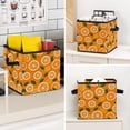 thumbnail image 7 of RATGDN Collapsible Fabric Cube Storage Bin with Double Handles for Living Room Bedroom Office Black - Orange Juice Fruit, 7 of 7