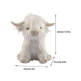 thumbnail image 3 of zttd highlands cow stuffed animal plush soft stuffed plush cow toy for kids, 3 of 7