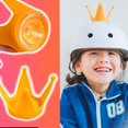 thumbnail image 3 of Helmet Crown Decor With Suction Cup Silicone Cute Motorcycle Helmet Crown For Kids, 3 of 5
