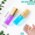 thumbnail image 2 of Spray Bottles Zhehao, atomizador de perfume de vidrio transparente, 50 unidades, 3 ml, 2 of 7