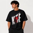 thumbnail image 3 of Comfort Colors K@nye West Red Jacket Graphic T-Shirt - Vintage Distressed Hip Hop Streetwear Tee, 3 of 4