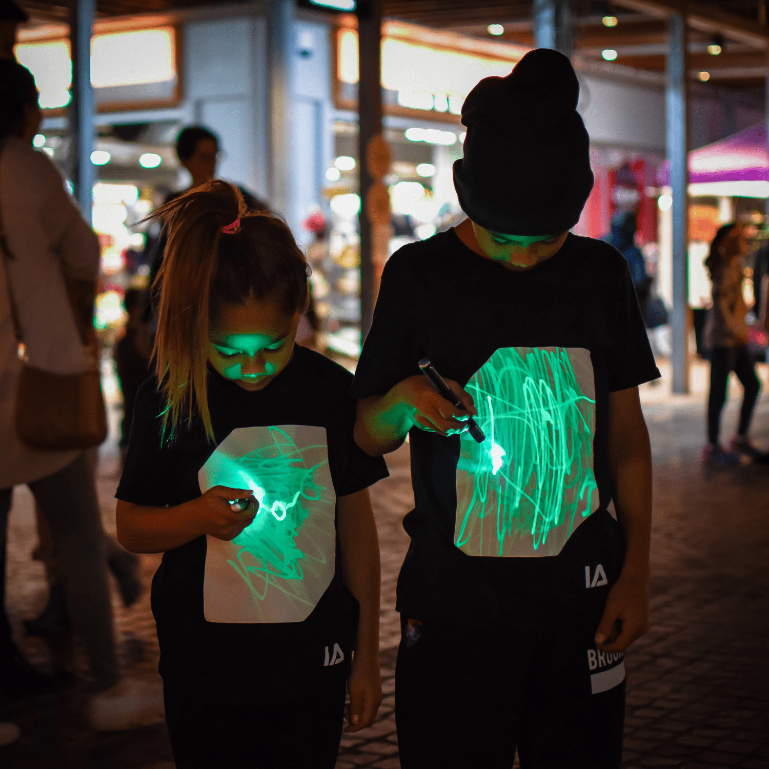 children's interactive glow t shirt