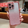 thumbnail image 1 of SaniMore for iPhone 14 Pro Max 6.7" 2022 Case with Lens All-inclusive Soft Shockproof TPU Back + Glitter Paper Plating Bumper Drop Resistant for Girls Women  For iPhone 14 Pro Max,Red, 1 of 10