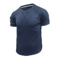 thumbnail image 3 of Chbgutlmr Crewneck Shirts for Men Short Sleeve Fitted T-Shirts Casual Fitted Summer Comfy Dailywear Tops, 3 of 7