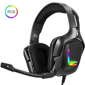 Gaming Headset For Ps4 Xbox One Nintendo Switch Oddgod Gaming Headphones With Noise Cancelling Microphone Bass Surround Sound Over Ear Wired Headset Led Lights Blue Walmart Com - rotate resize tool headphone transparent roblox