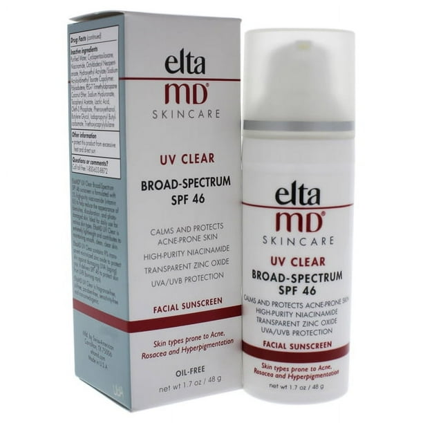 UV Clear Large-Spectrum SPF 46 par EltaMD pour Homme - Crème Solaire 1,7 oz