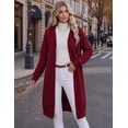 thumbnail image 4 of Zeagoo Women's Zip Up Hoodies Long Tunic Sweatshirts with Pockets Fleece Casual Long Sleeve Fall Jacket Coat, 4 of 6