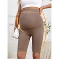 thumbnail image 3 of Athlemo Maternity Biker Shorts High Waist Belly Support Over Bump Pregnancy Gym Leggings, 3 of 7