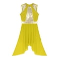 thumbnail image 3 of iiniim Robe de Danse Lyrique Brillante pour Femmes, Robe de Performance de Danse Ballet Moderne Contemporaine Jaune G, 3 of 5