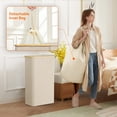 thumbnail image 3 of Lifewit 75L Slim Laundry Hamper with Lid, Narrow Laundry Basket with Removable Bag & Bamboo Handles, Fodable Thin Dirty Clothes Hamper for Laundry Collapsible Bin for Bathroom Bedroom Dorm, Beige, 3 of 9