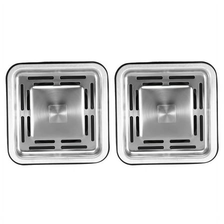 2X Square Sink Strainer Plug Kitchen Drain Mesh Stopper Basket Waste Appliances