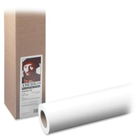 Jet Roll - PM, PMC44124, 20lb Wide Format Inkjet Bond Paper Roll, 1 / Roll, White