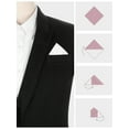 thumbnail image 3 of INSPIRE CHIC Men's Pocket Square Cotton Handkerchiefs for Suits Jacket Black One Size, 3 of 4