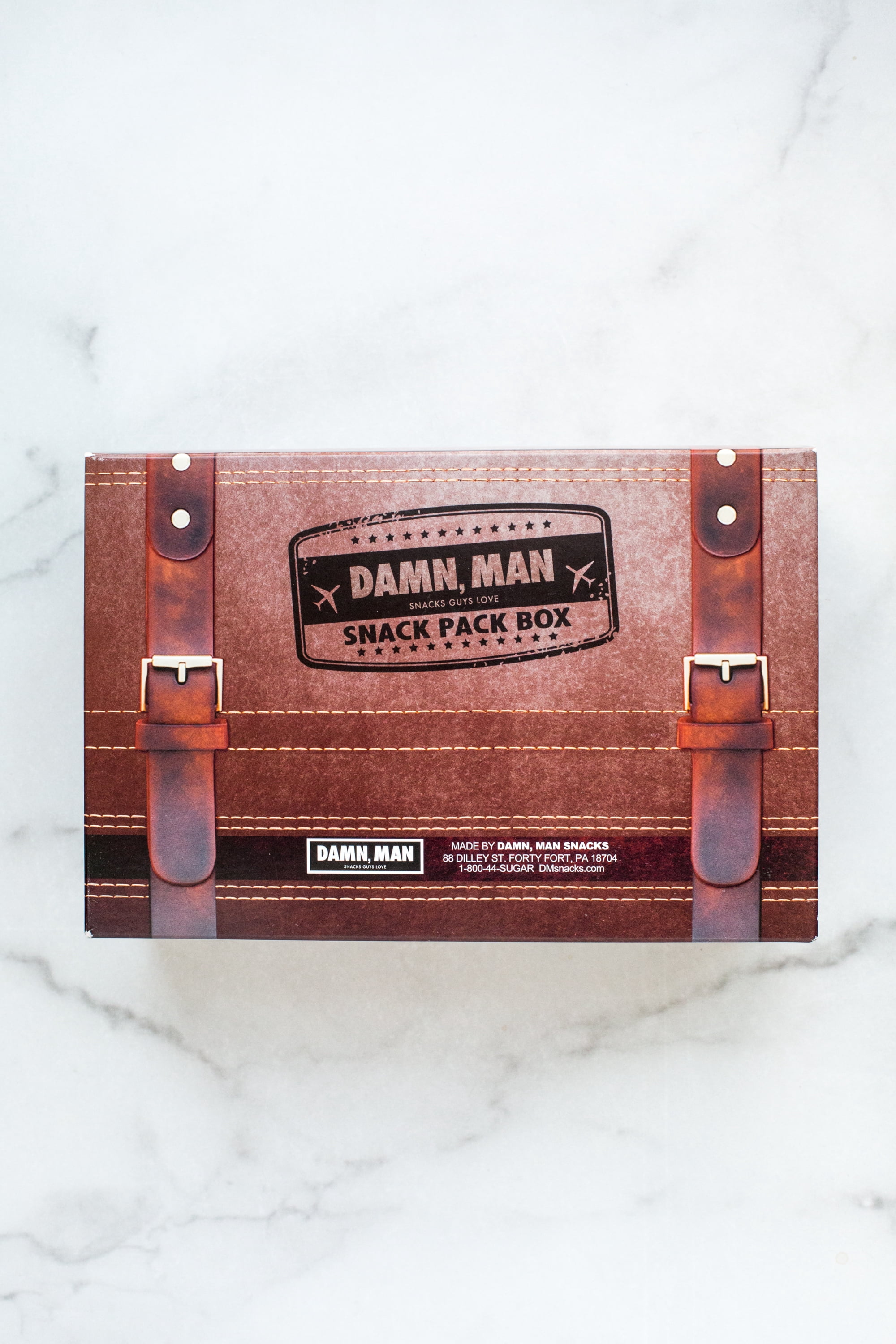 Damn Man Gourmet Nut Gift Box Assorted Nuts and Snack Mix Box Set Dry Roasted Crunchy 4 Count 1 lb Total