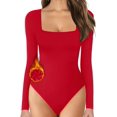 thumbnail image 1 of Xishao Body de manga larga con cuello cuadrado para mujer Xishao ropa, 1 of 2