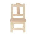 thumbnail image 2 of Dining Chair Miniature Wood for Dollhouses, Displays, Crafting, DIY - 3.5 Inches Tall, 2 of 3