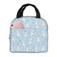 thumbnail image 1 of Disketp Rabbit And Bird for Insulated Lunch Bag for Women and Men, Perfect for Work, Hiking, Picnic, 1 of 8