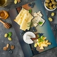 thumbnail image 5 of London Cutting Board, View of Big Ben and Houses of Parliament at Dusk in London British Urban Town, Decorative Tempered Glass Cutting and Serving Board, Large Size, Multicolor, by Ambesonne, 5 of 5