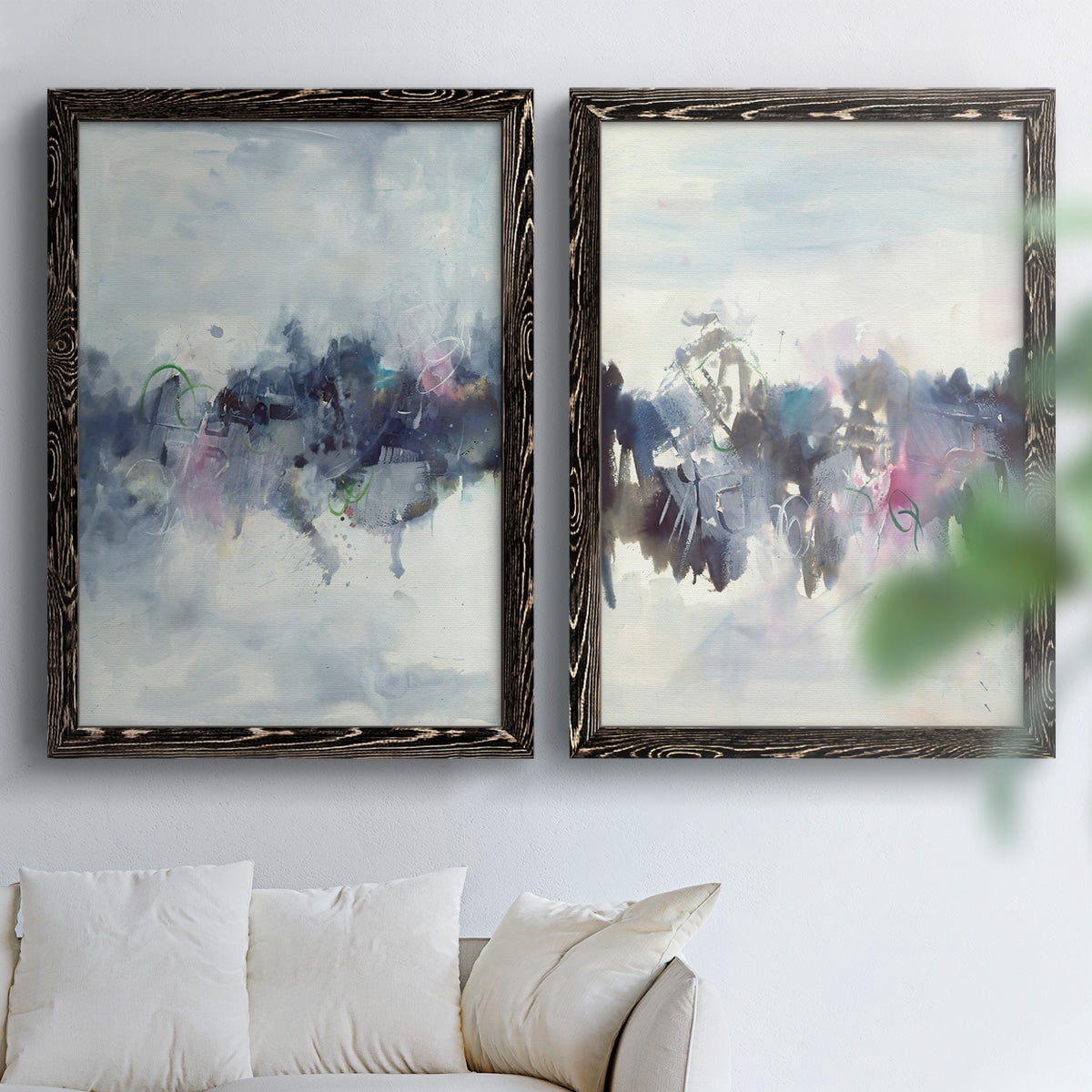 Birds I - Premium Framed Canvas 2 Piece Set - Ready to Hang