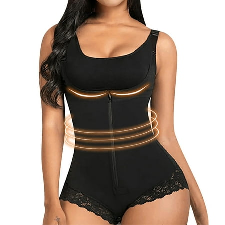 

Tuscom Shapewear Bodysuit for Women Tummy Control Butt Lifter Panty Hi-Waist Trainer Stomach Body Shaper Slimming Girdles